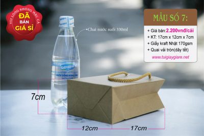 Túi giấy Kraft size S