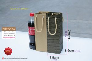 Túi giấy kraft vuông sử dụng chất liệu thận thiện với môi trường