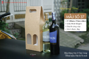 Hộp rượu vang giấy kraft