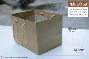 Food kraft paper bags - Túi giấy kraft tphcm