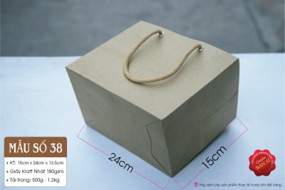 Túi đựng hộp cơm - Food kraft paper bags