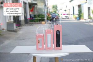 Túi đáy vuông dáng đứng hiện tại có 3 size SML và 2 màu để lựa chọn.