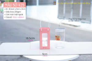 Túi 42 size S đựng vừa 1 hủ nhựa nắp nhôm 1.000 ml.