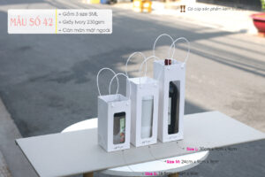 Túi đáy vuông dáng đứng hiện tại có 3 size SML và 2 màu để lựa chọn.