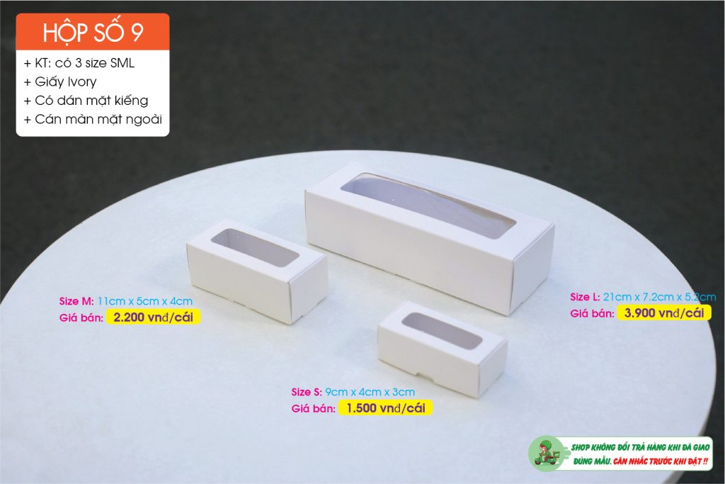 Hộp mini nắp ngang