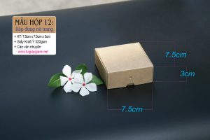 hộp giấy đựng hoa tai handmade