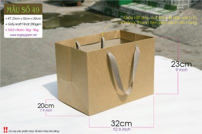 Túi giấy kraft đựng trái cây - paper bag for fruits