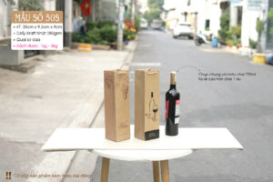 Single wine paper bag: Túi giấy đựng một chai rượu