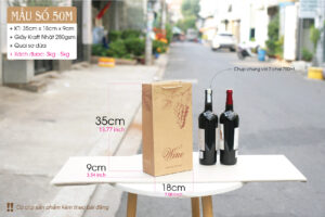 Size M, dành cho 2 chai 750ml