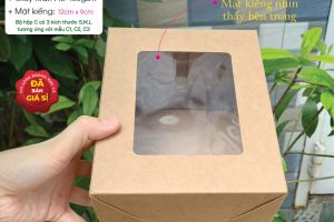 Kraft boxes with window lid