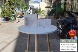 Túi mica trắng - Mẫu 60 gồm 3 size SML - Paper bag with clear window