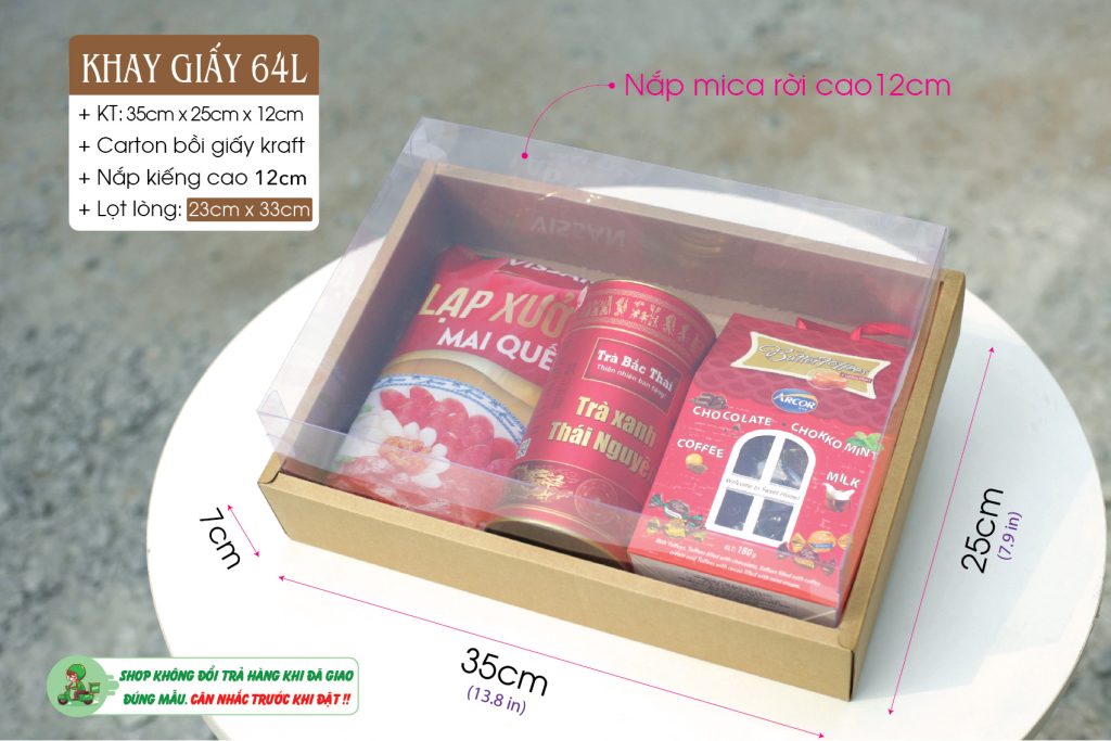 Khay đựng quà phù hợp với nhiều loại quà tặng khác nhau, từ quà lưu niệm, quà tặng doanh nghiệp, quà cưới đến quà biếu Tết.