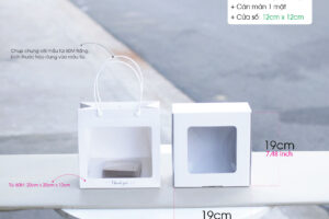 Hộp 60M có thể kết hợp với Túi số 60M để tạo thành 1 bộ bao bì hoàn chỉnh.